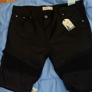 Men's Black Jean Shorts